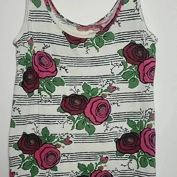 Juicy Couture RARE Sasha Floral Roses Tank Top Size Small - Picture 4 of 12